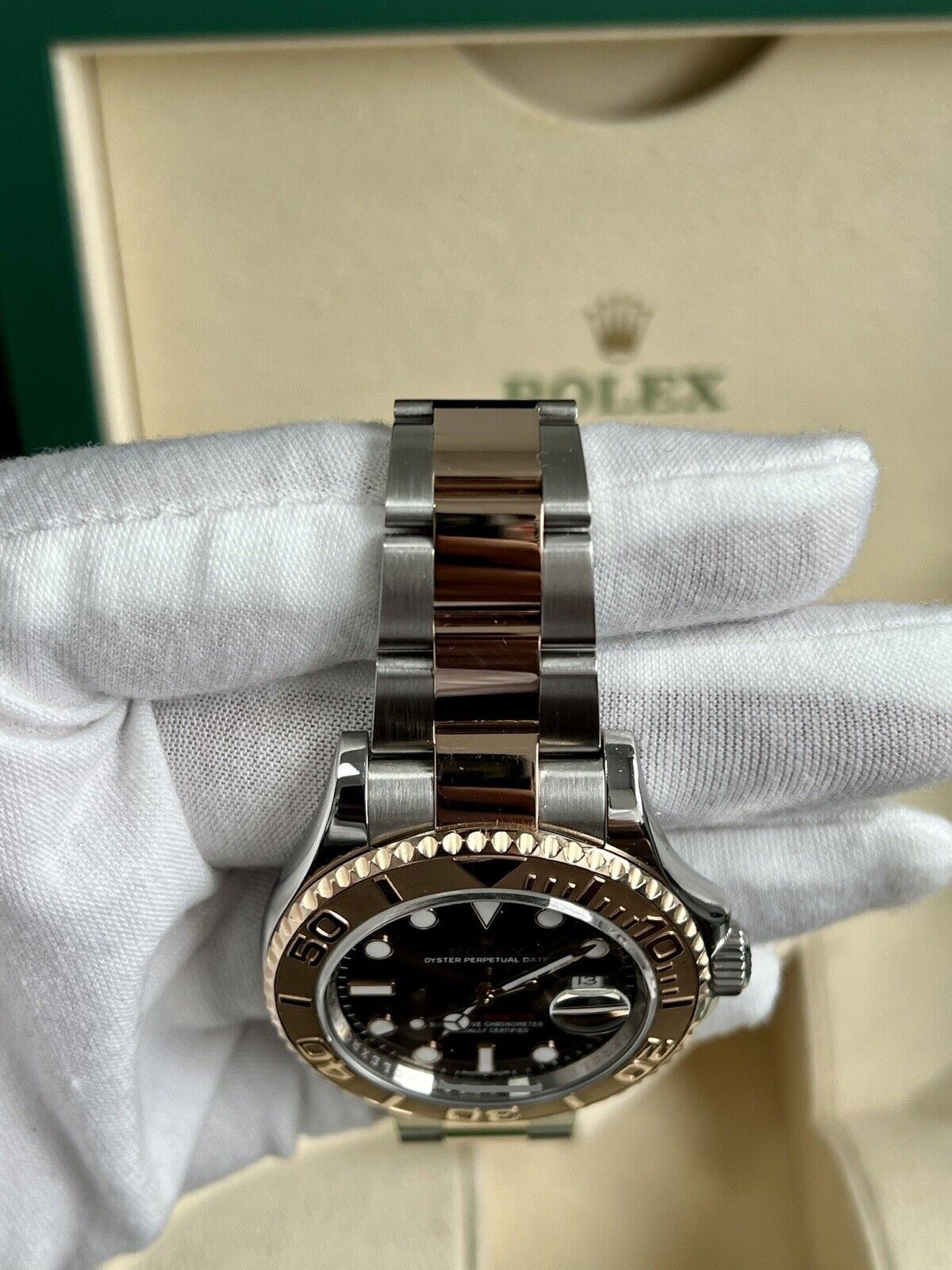 Rolex Yachtmaster 40 Chocolate 116621. Steel & Rose Gold. 2019, Box & Papers