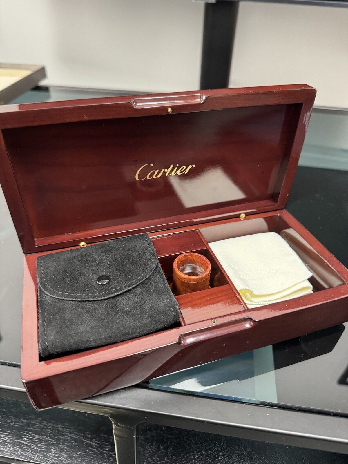 Cartier Loupe Box Set. Collection Privee Cartier Paris CPCP. With Pouch + Cloth