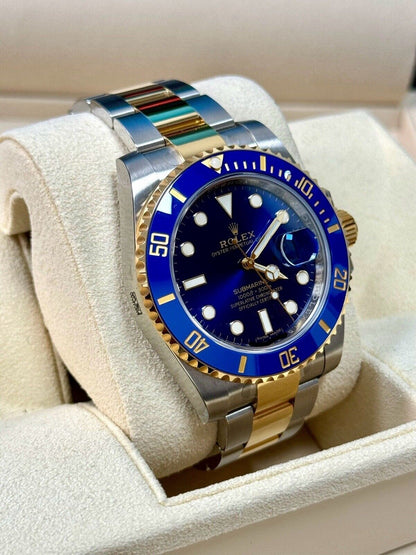 Rolex Submariner Bluesy 116613LB. 2020 Full Set, Fully Stickered NOS Brand New