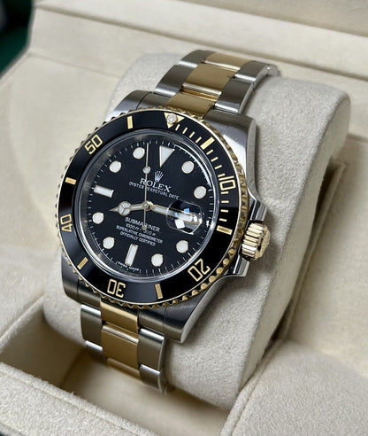 Rolex Submariner 116613LN Black Kit Gold. 40mm Box & Papers 2015. Immaculate