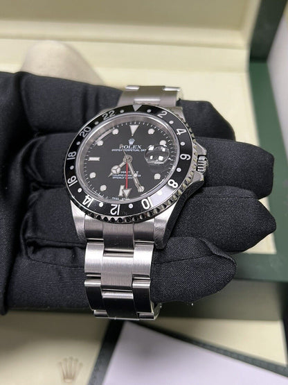 Rolex GMT Master II 16710 2005 F Serial. Full Set Box Papers. Serviced in 2023