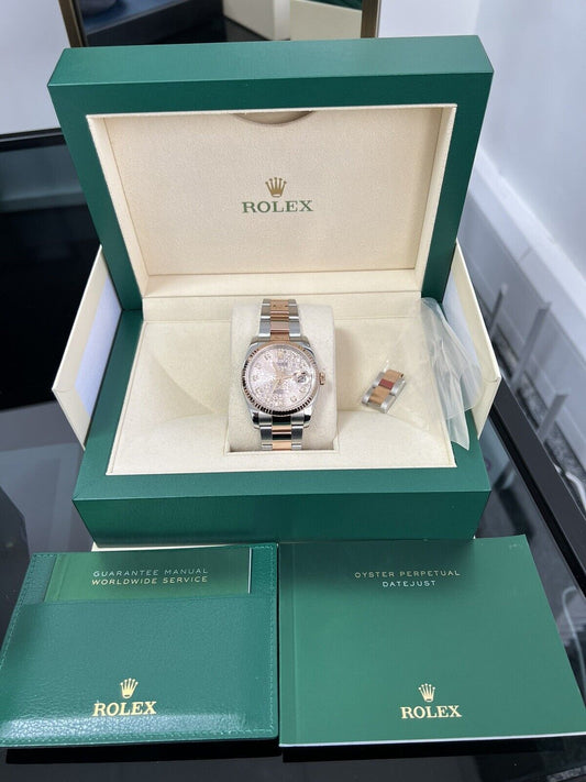 Rolex Datejust 116231 Steel & Rose Gold, Diamond Dial 36mm. 2017 Box + Papers