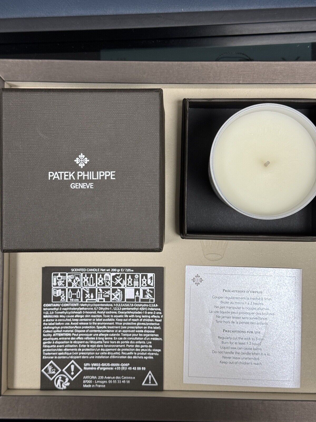 Patek Philippe Scented Candle. VIP Luxury Gift from Authorised Dealer. New