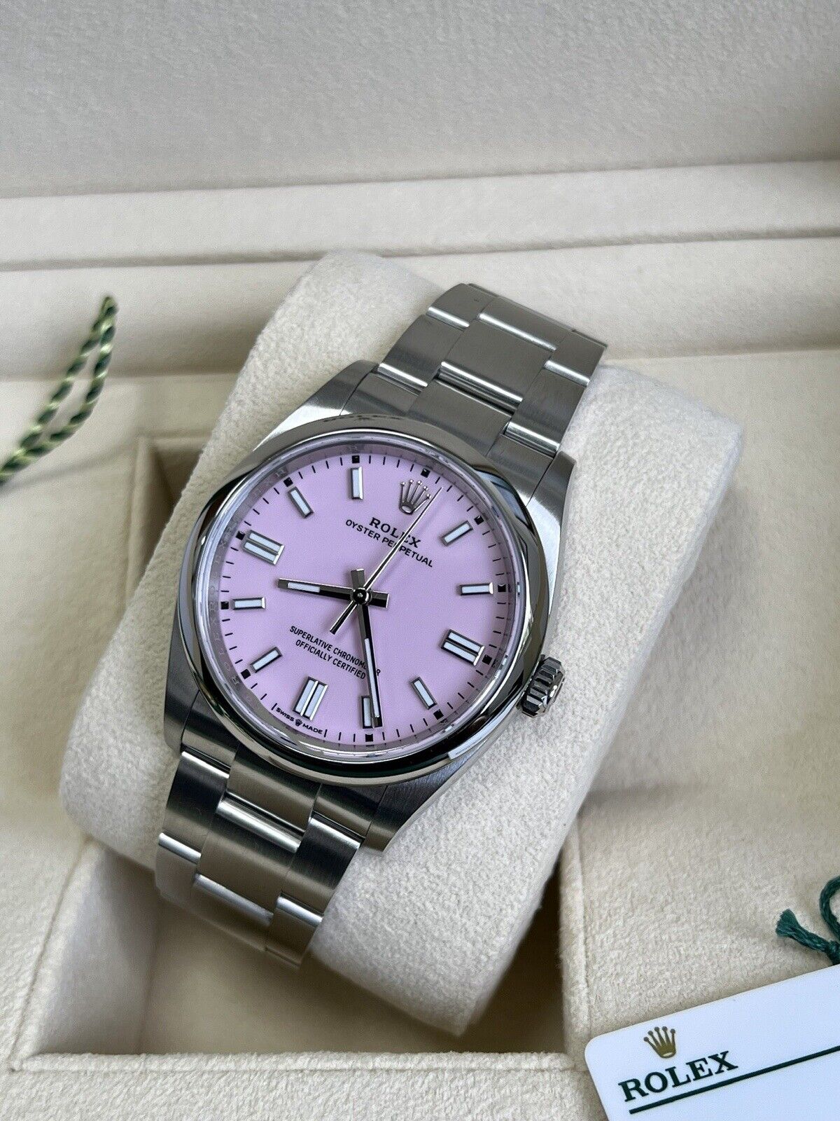 Rolex Oyster Perpetual 36 Candy Pink OP36 126000. Brand New 2023 Box & Papers