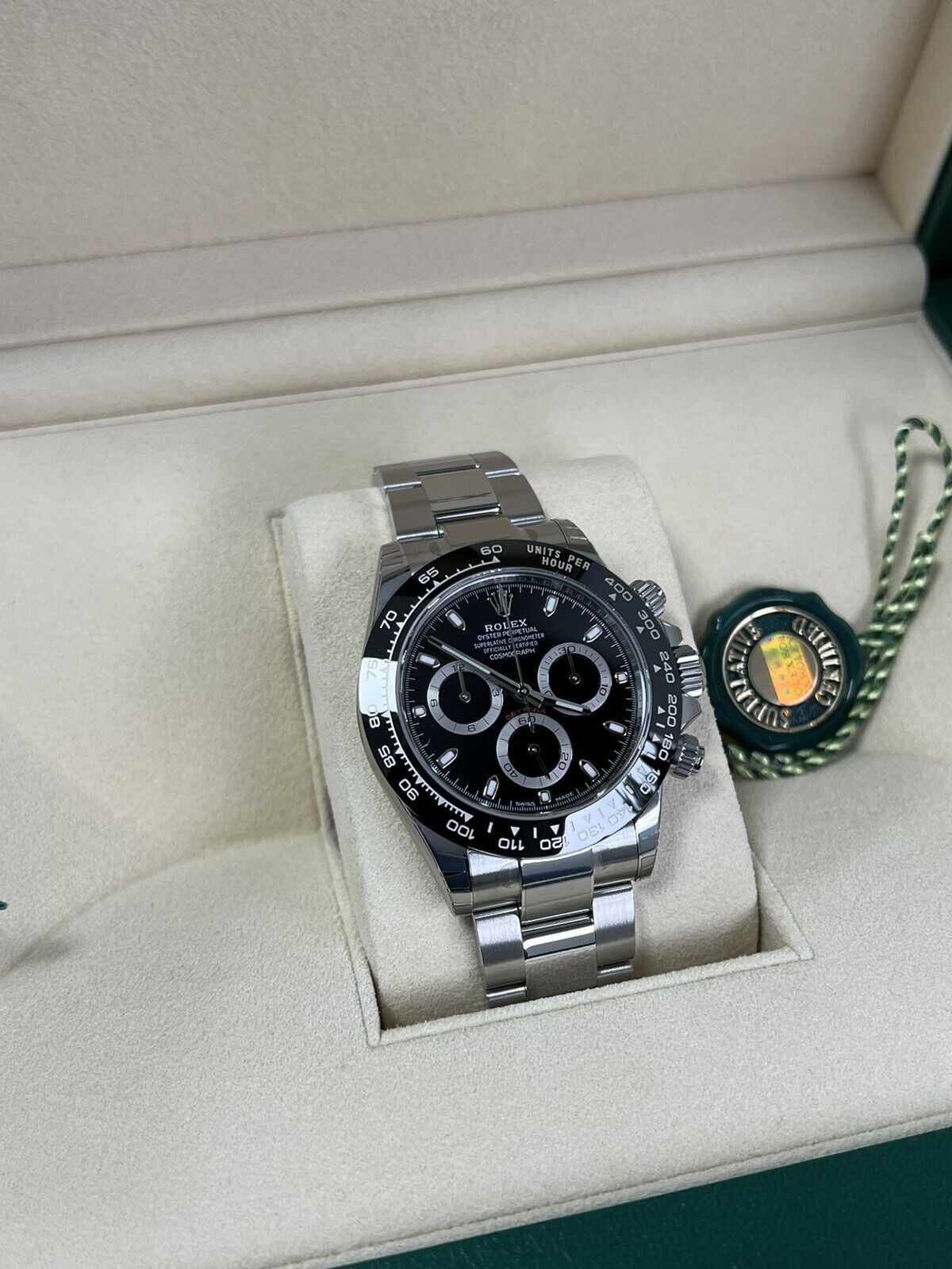 Rolex Cosmograph Daytona 116500LN Black Dial. 2022 Box Papers Brand New Stickers