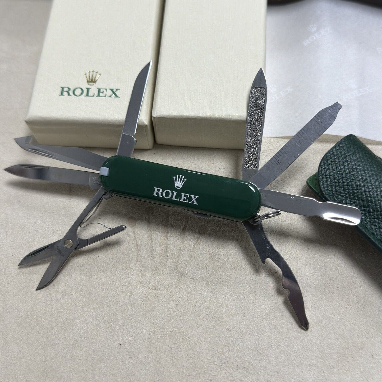 Rolex Victorinox Minichamp Swiss Army Pen Knife. Brand New Very Rare