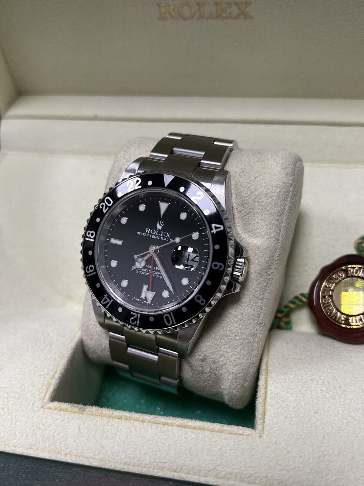 Rolex GMT Master II 16710 2005 F Serial. Full Set Box Papers. Serviced in 2023