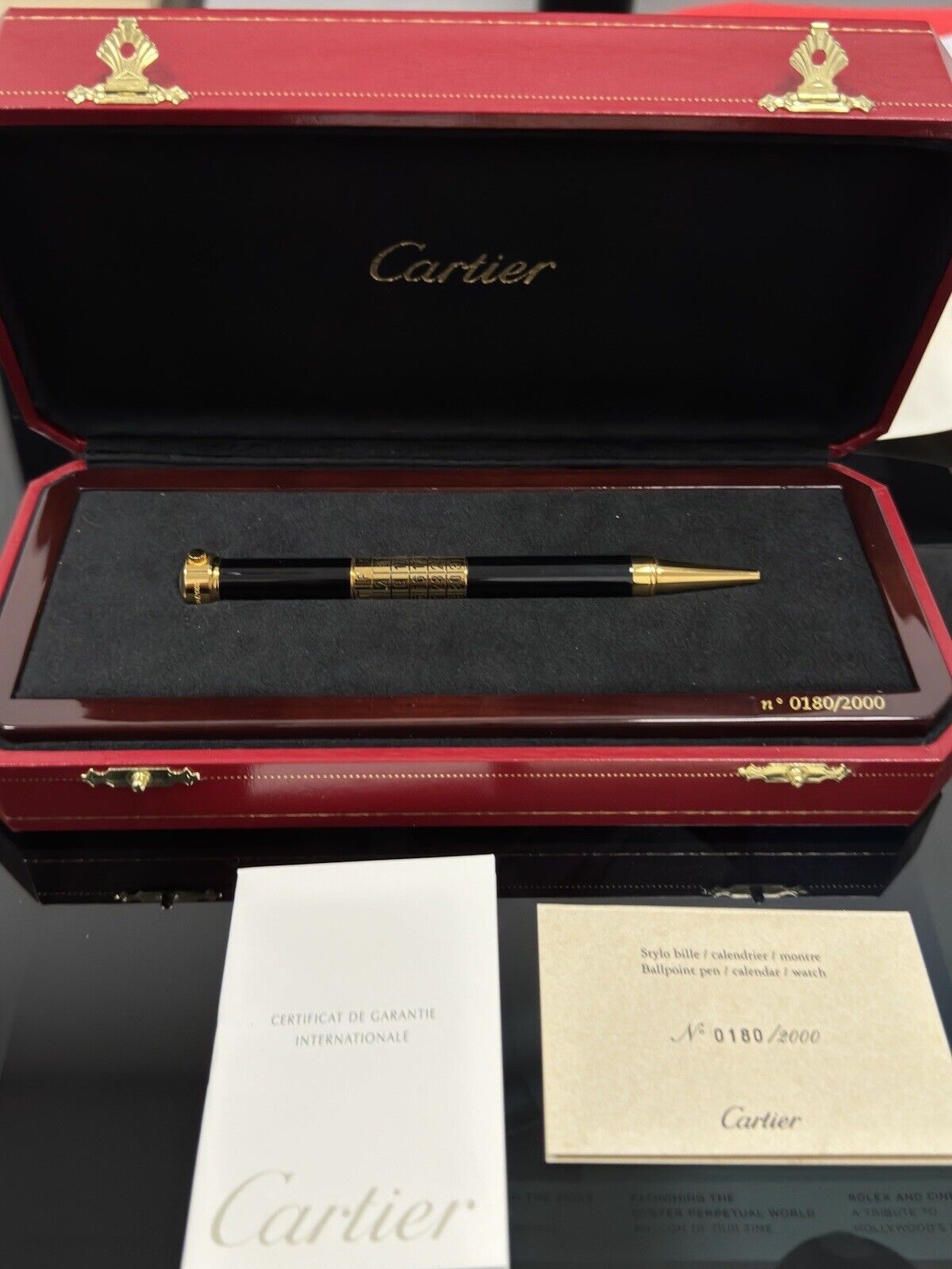 Cartier Perpetual Calendar Ballpoint Pen - Very Rare Limited Edition