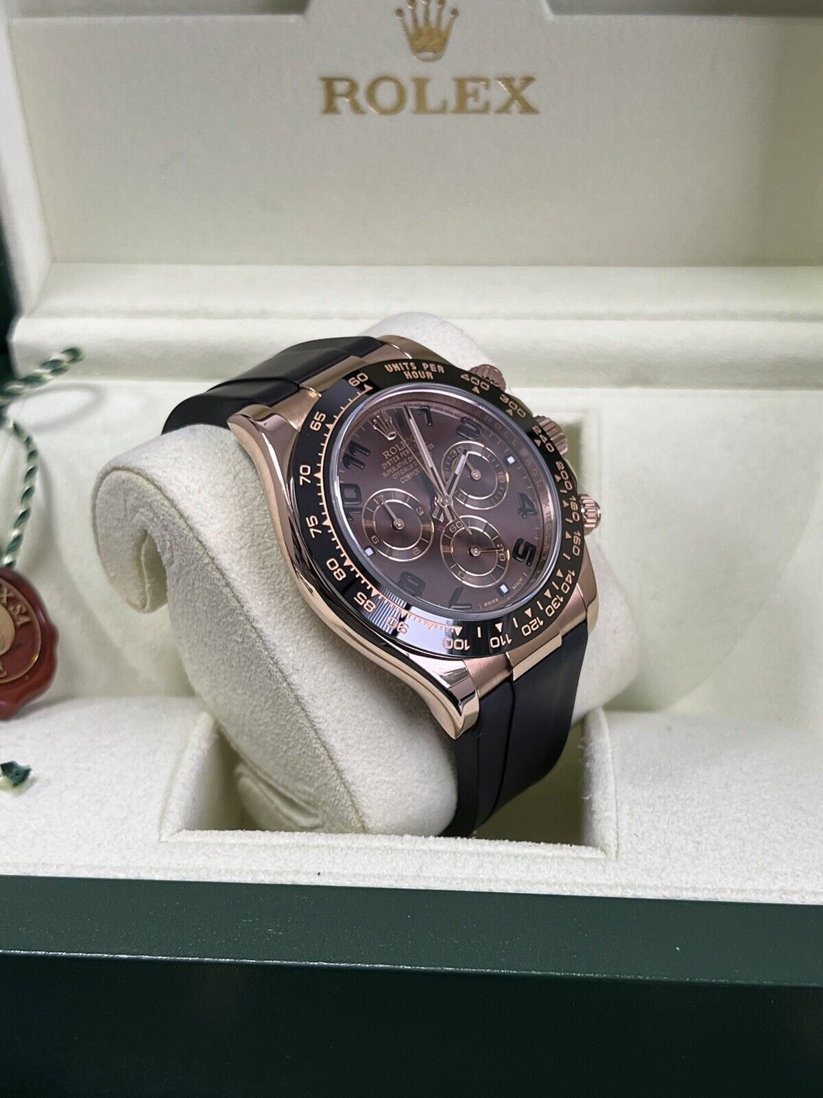 Rolex Daytona Rose Gold 116515LN Ceramic Chocolate. 2012 Immaculate Box Papers