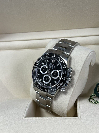 Rolex Cosmograph Daytona 116500LN Black Dial. 2022 Box Papers Brand New Stickers