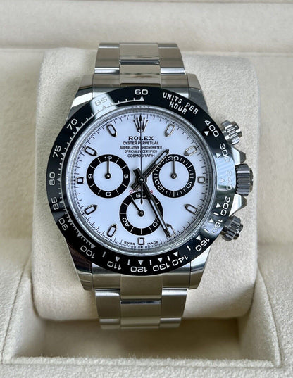 Rolex Daytona Panda 116500LN Ceramic White Dial. 2019 Full Set Immaculate