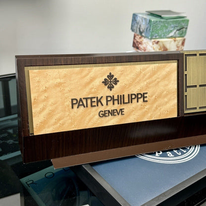 Patek Philippe Authorised Dealer Magazine / Book Wooden Display Stand