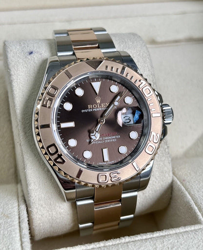 Rolex Yachtmaster 40 Chocolate 116621. Steel & Rose Gold. 2019, Box & Papers