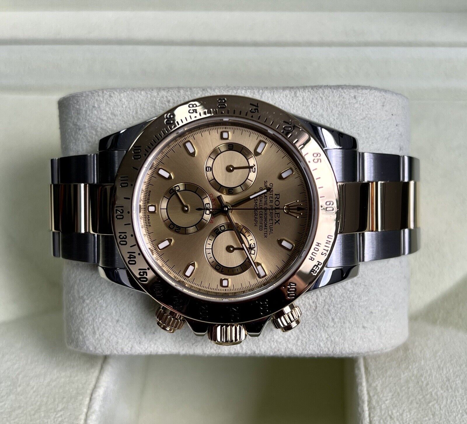 Rolex Daytona 116523 Steel Yellow Gold. Champagne Dial. 2010 Box