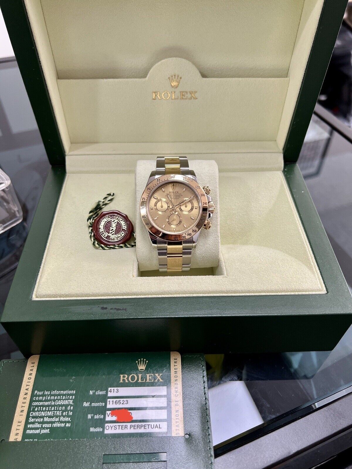 Rolex champagne online daytona