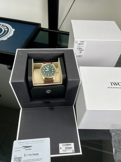 IWC Pilot's Spitfire Watch IW326802. Brand New 2023 Box & Papers. RRP £5,100