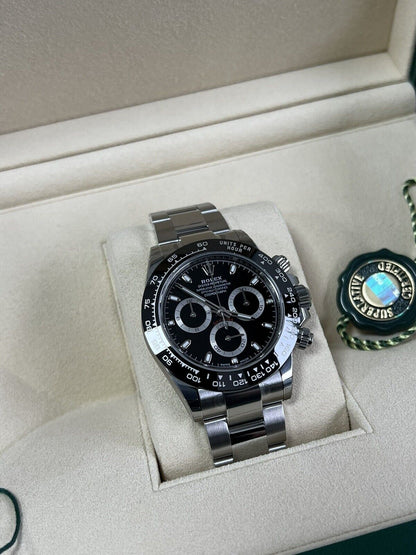 Rolex Cosmograph Daytona 116500LN Black Dial. 2022 Box Papers Brand New Stickers