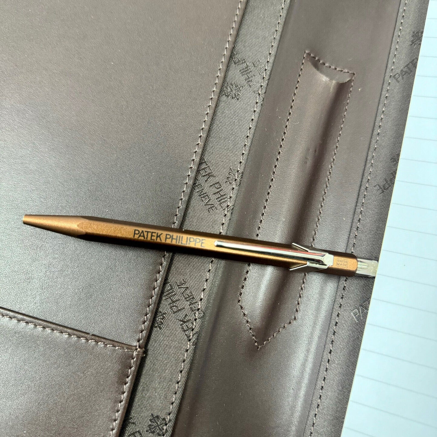 Patek Philippe Writing Notepad With Pen. Boxed. Rare Employee Training Item