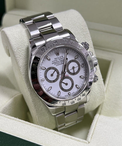 Rolex Daytona 116520 Steel White Dial. 2008 Box & Papers, Immaculate, Serviced