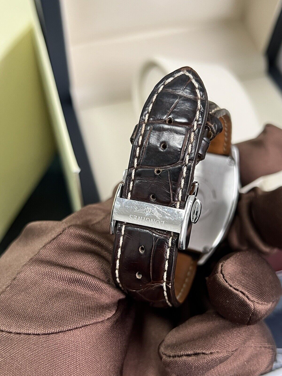 Longines on sale leather strap