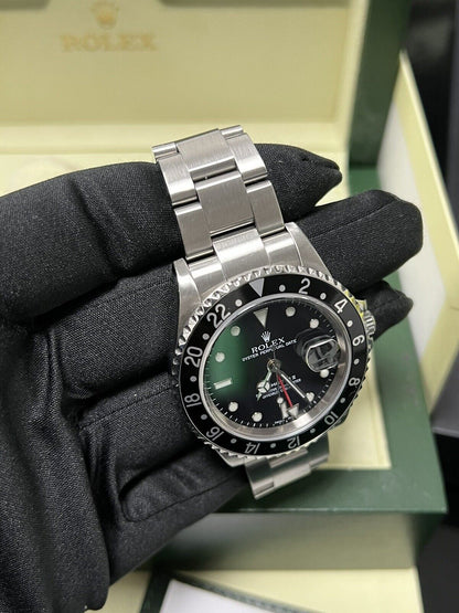 Rolex GMT Master II 16710 2005 F Serial. Full Set Box Papers. Serviced in 2023