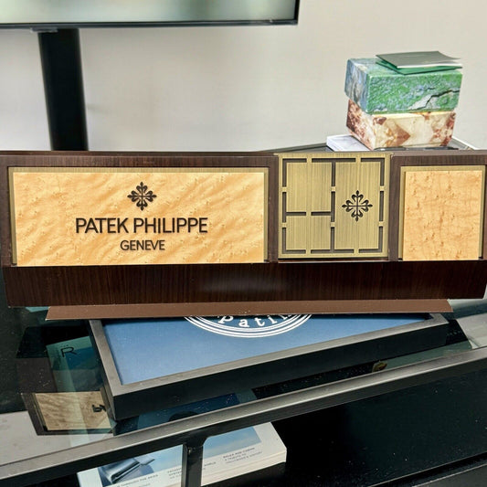 Patek Philippe Authorised Dealer Magazine / Book Wooden Display Stand