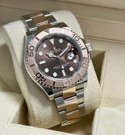 Rolex Yachtmaster 40 Chocolate 116621. Steel & Rose Gold. 2016 Box Papers