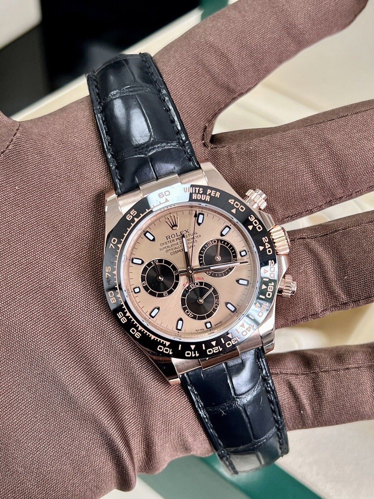 Rolex daytona ceramic online rose gold