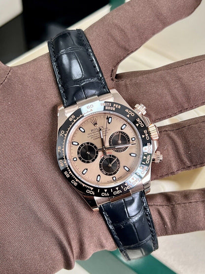 Rolex Daytona Rose Gold 116515LN Ceramic Sundust. 2017 Immaculate Box Papers