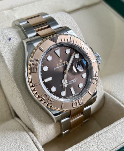 Rolex Yachtmaster 40 Chocolate 116621. Steel & Rose Gold. 2019, Box & Papers