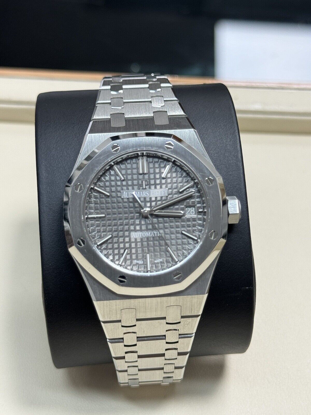 Audemars Piguet Royal Oak 37mm 15450ST. Grey Dial. 2021 Full Set Box Papers