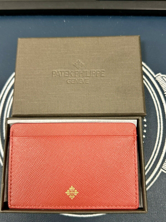 Patek Philippe Orange Wallet Cardholder Mens. VIP Gift Authentic