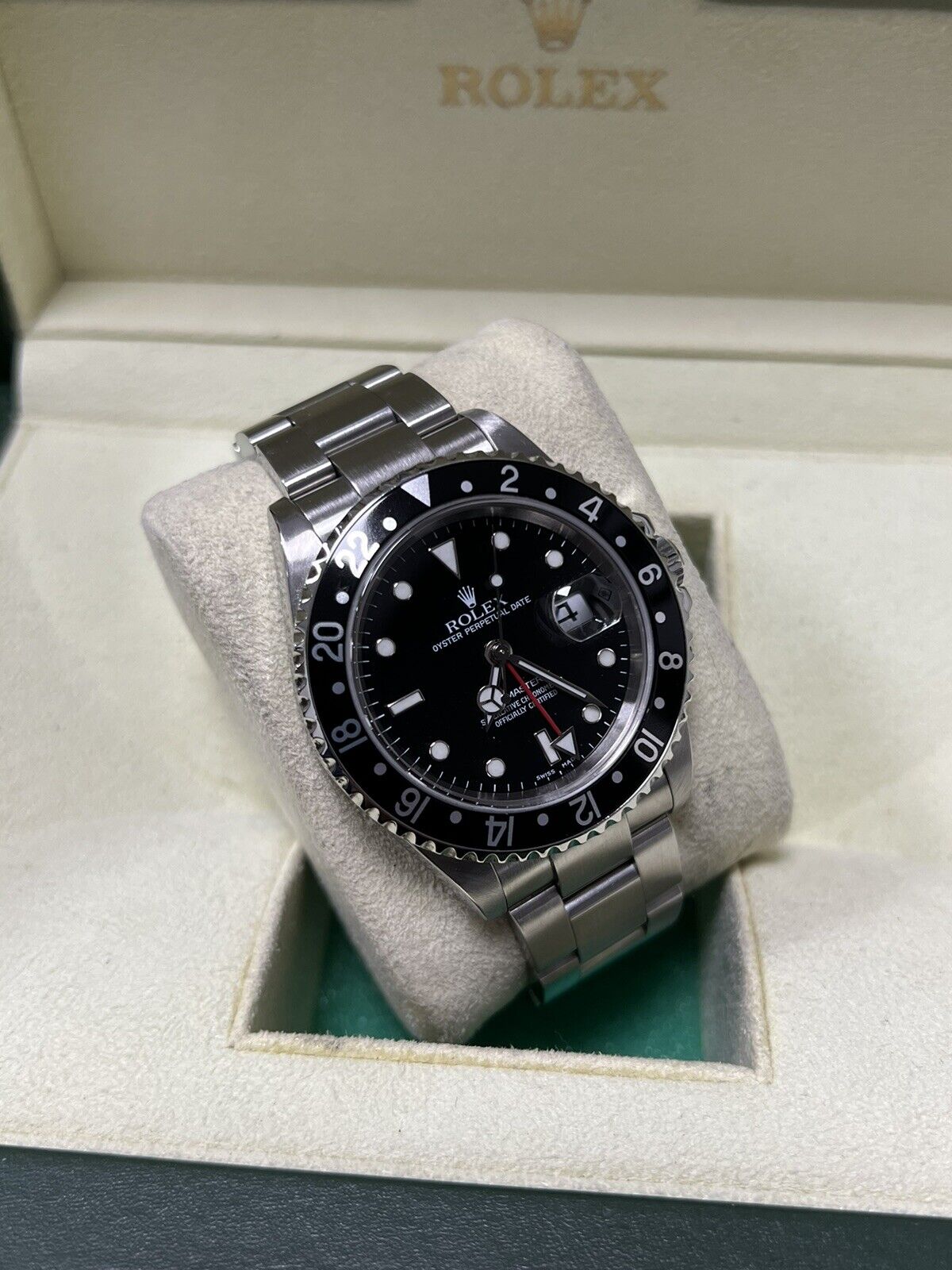 Rolex GMT Master II 16710 2005 F Serial. Full Set Box Papers. Serviced in 2023