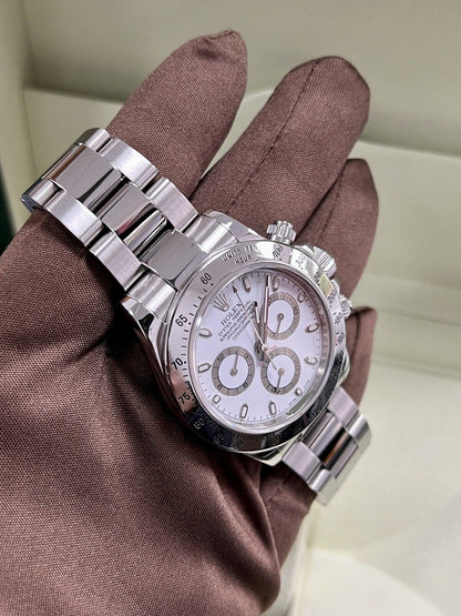 Rolex Daytona 116520 Steel White Dial. 2008 Box & Papers, Immaculate, Serviced