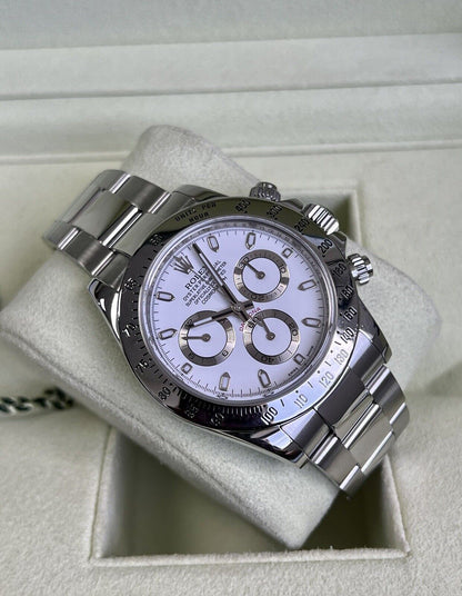 Rolex Daytona 116520 APH White Dial Cosmograph. 2014 Box & Papers, Immaculate