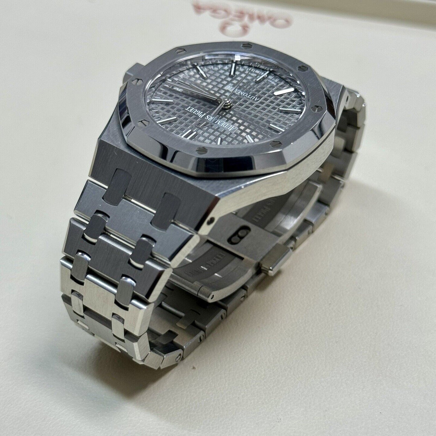 Audemars Piguet Royal Oak 37mm 15450ST. Grey Dial. 2021 Full Set Box Papers