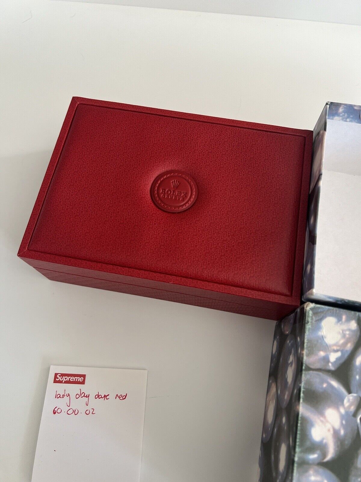 Rolex discount wallet red