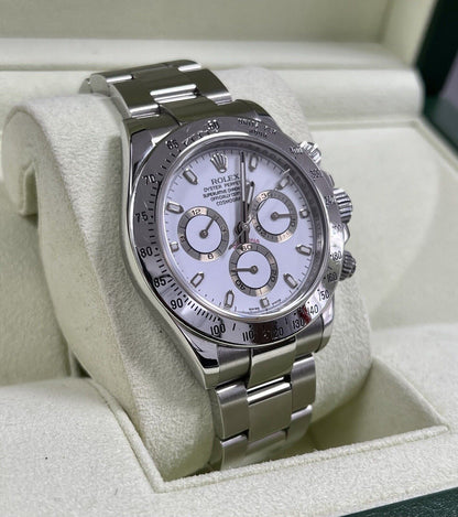 Rolex Daytona 116520 Steel White Dial. 2008 Box & Papers, Immaculate, Serviced