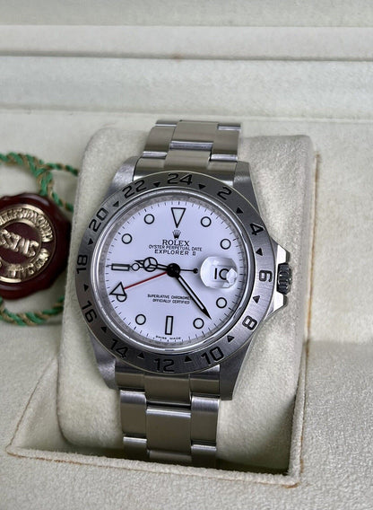 Rolex Explorer 16570 Polar White Dial. 2013 Unpolished Full Set, 3186 Movement.