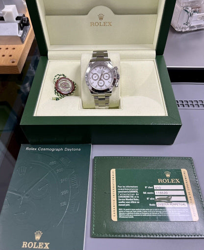 Rolex Daytona 116520 Steel White Dial. 2008 Box & Papers, Immaculate, Serviced