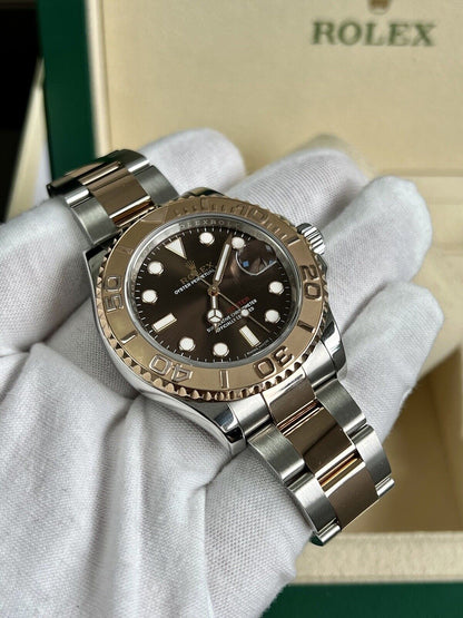 Rolex Yachtmaster 40 Chocolate 116621. Steel & Rose Gold. 2019, Box & Papers