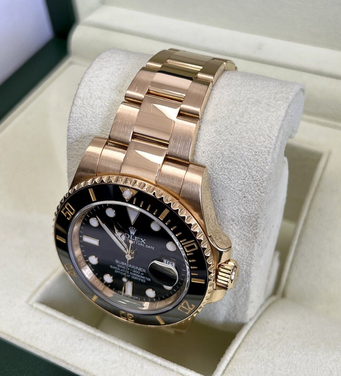 Rolex Submariner 116618LN Yellow Gold Black Kit. 2013, Box & Papers, Immaculate