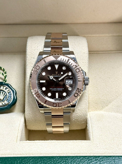 Rolex Yachtmaster 40 Chocolate 116621. Steel & Rose Gold. 2016 Box Papers