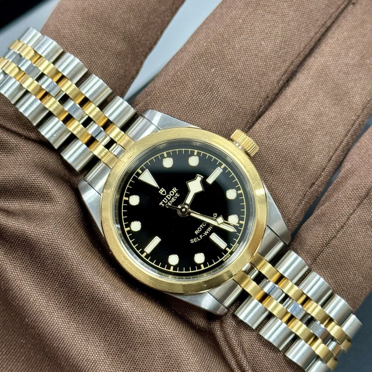 Tudor Black Bay 32 Ladies Watch M79583. Steel / Yellow Gold. RRP £3,070