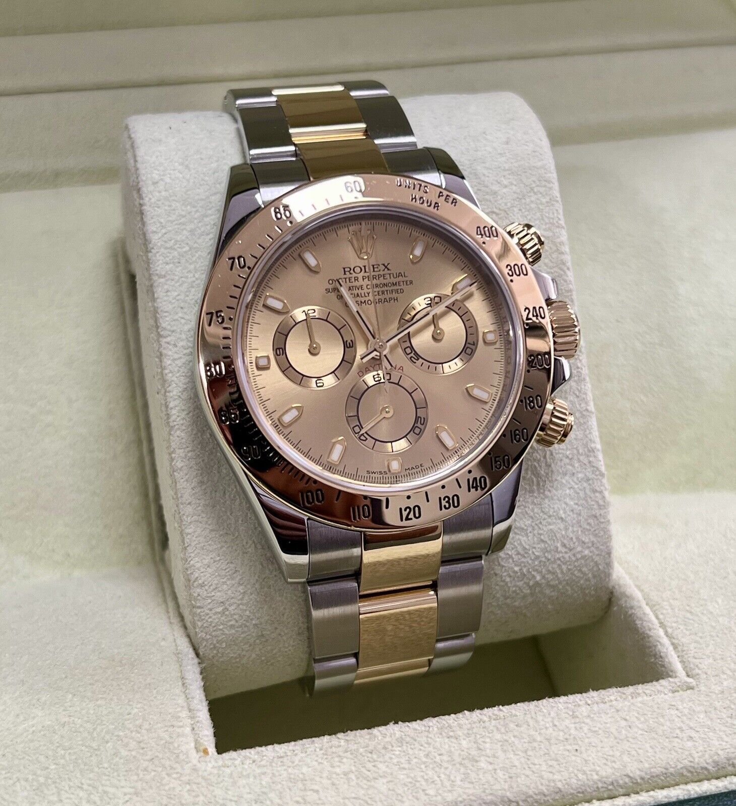 Rolex Daytona 116523 Steel Yellow Gold. Champagne Dial. 2010 Box