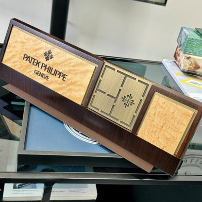 Patek Philippe Authorised Dealer Magazine / Book Wooden Display Stand