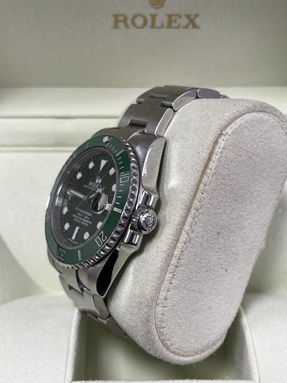 Rolex Submariner 116610LV Hulk - 2012 - Box And Papers - Immaculate Condition