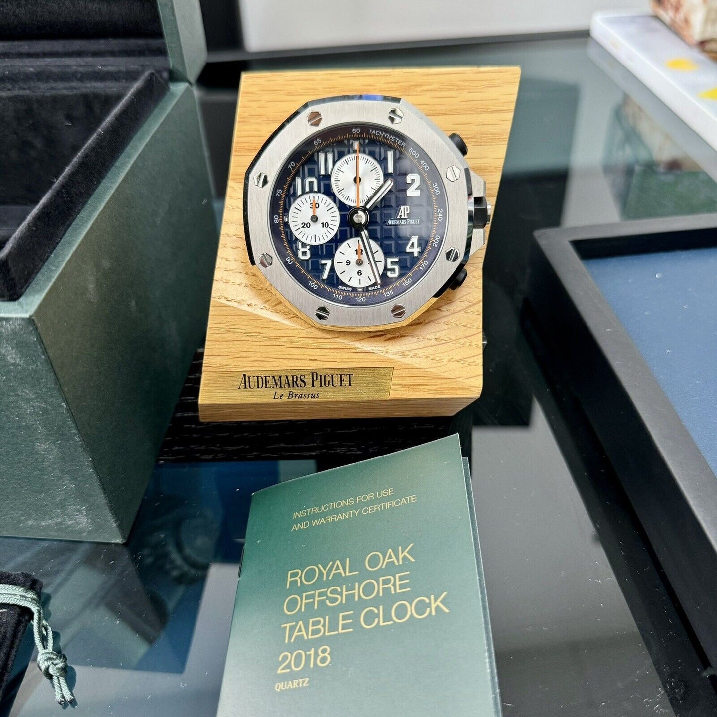 Audemars Piguet Royal Oak Offshore Desk Clock 2018. Genuine with Box & Manual