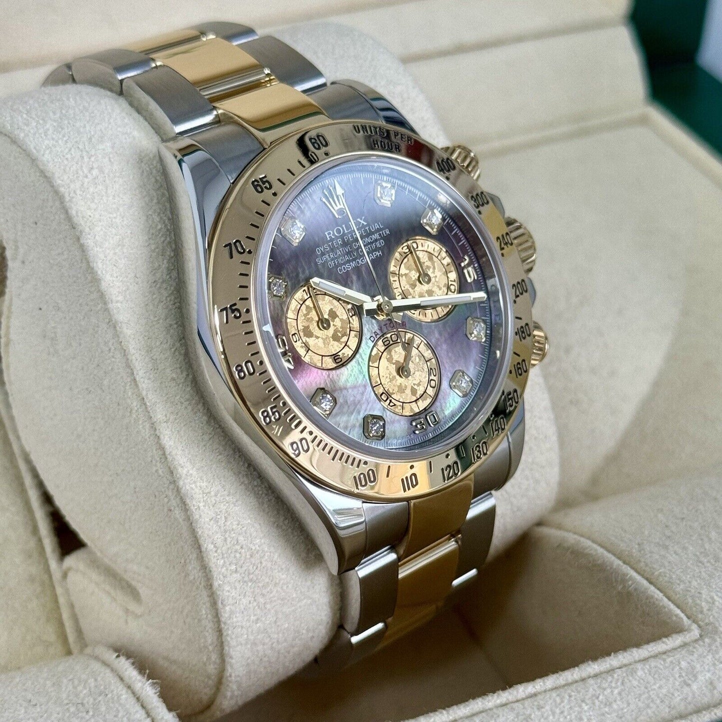 Rolex Daytona 116523 2014 Box Papers. Tahitian / Black Mother Of Pearl MOP Dial