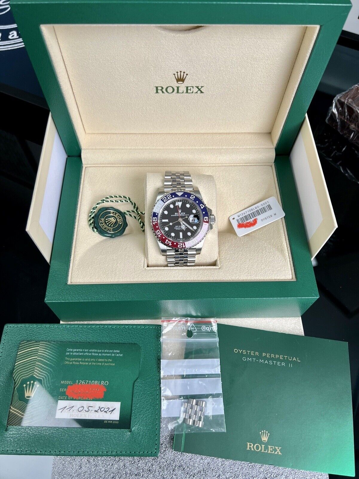 Rolex gmt sale master 2 box